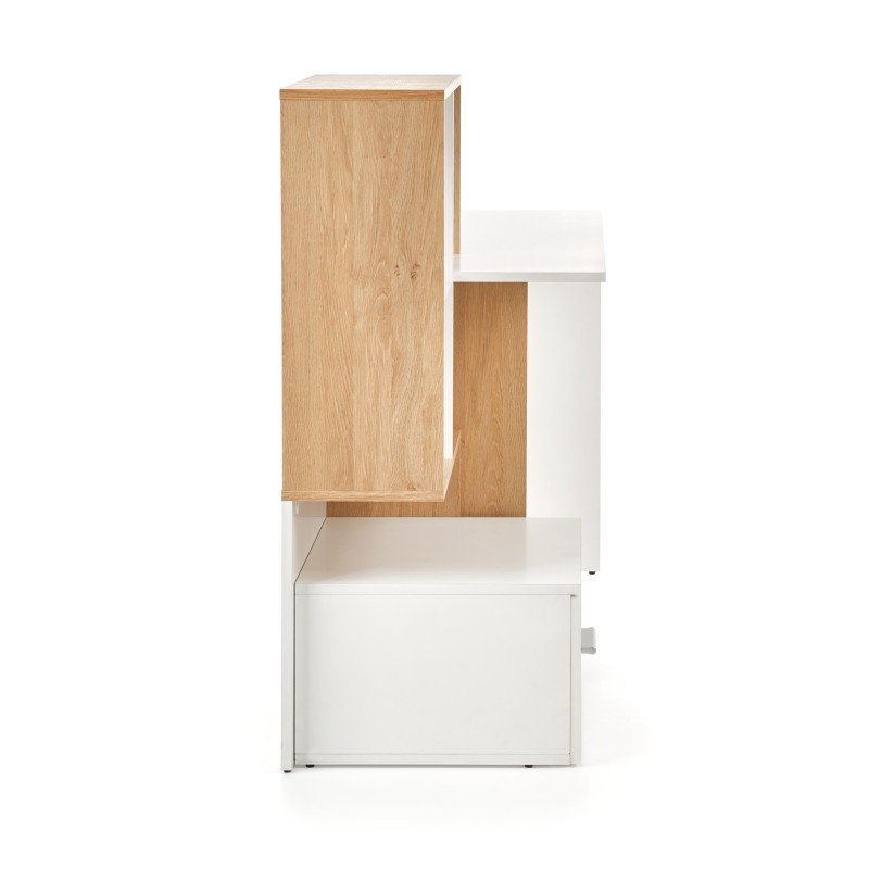 GROSSO biurko dąb złoty / biały (1p 1szt)