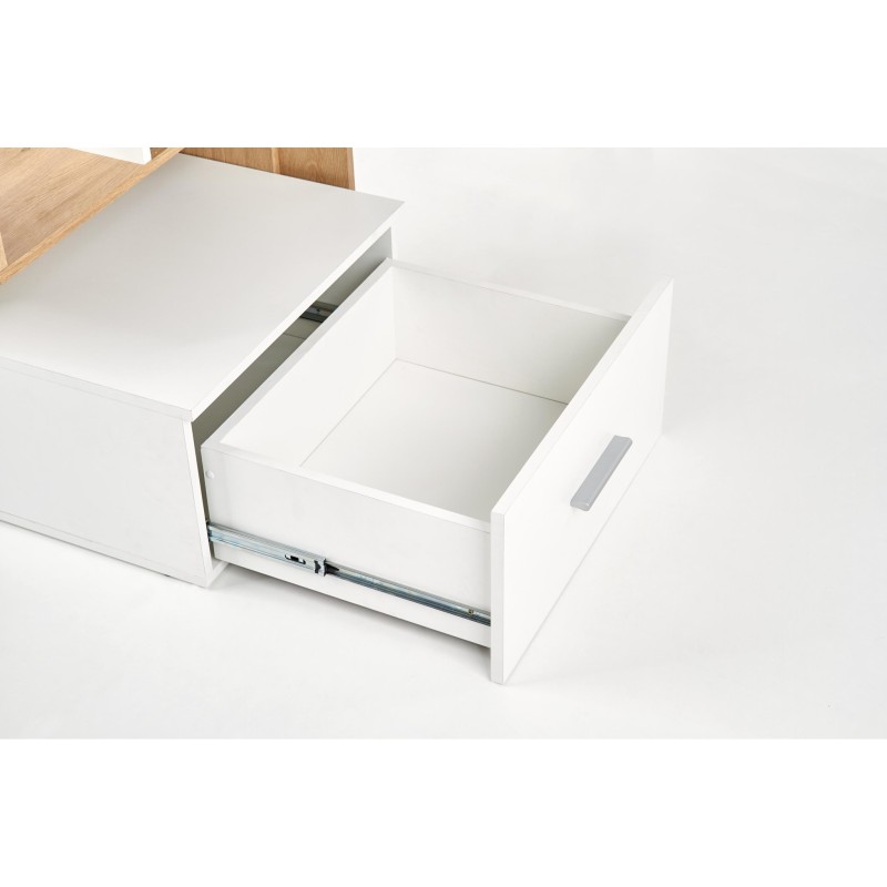 GROSSO biurko dąb złoty / biały (1p 1szt)