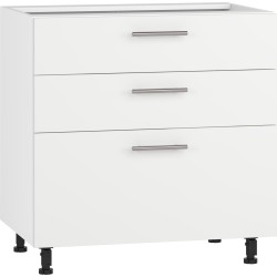 VENTO D3S-80/82 szafka dolna z szufladami, mechanizm Hettich front: biały mat (1p 1szt)