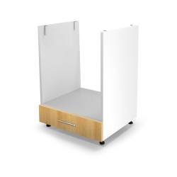 VENTO DP-60/82 szafka dolna pod zabudowę piekarnika front: dąb miodowy (1p 1szt) szuflada