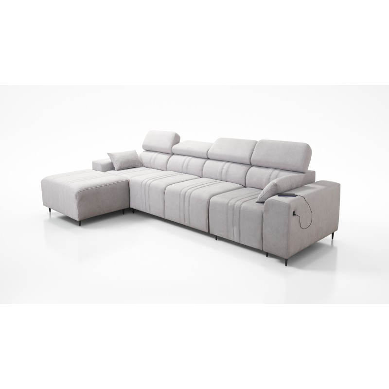 Verona XII Corner Sofa with Sleeping Function Velvet, Vena 6 - A practical and elegant piece of furniture for your living room Verona XII Corner Sofa with Sleeping Function Velvet, Vena 6 - A practical and elegant piece of furniture for your living room