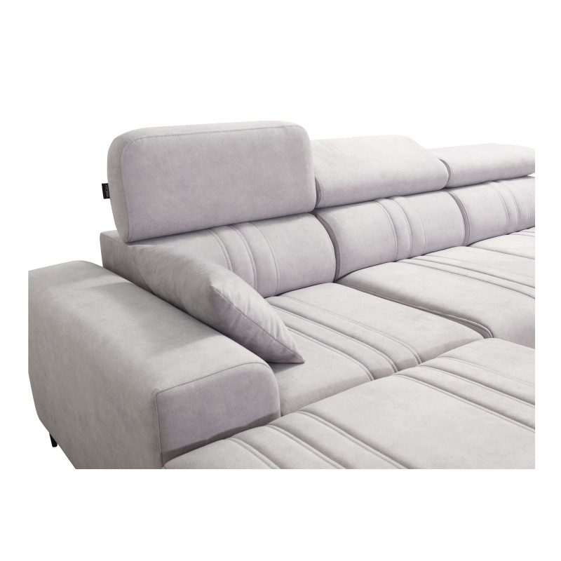 Verona XII Corner Sofa Bed with Velvet Upholstery, Vena 3 - A Practical and Elegant Piece of Furniture for Your Living Room Verona XII Corner Sofa Bed with Velvet Upholstery, Vena 3 - A Practical and Elegant Piece of Furniture for Your Living Room