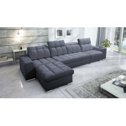 Prisma XII Sectional Sofa with Sleeper Function | Luxury Furniture with USB Port | Velvet | Pet Friendly, Terra 96