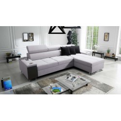 **Meta Title:** Orbix I Mini Corner Sofa with Sleeping Function, Adjustable Headrests, USB Port.