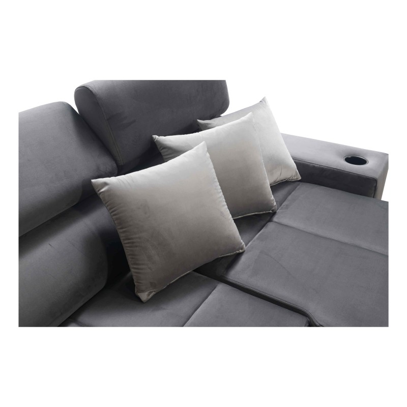 **Meta Title:** Orbix I Mini Corner Sofa with Sleeping Function, Adjustable Headrests, USB Port. **Meta Title:** Orbix I Mini Corner Sofa with Sleeping Function, Adjustable Headrests, USB Port.