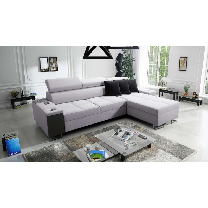 Orbix I Maxi corner sofa with a sleeping function, USB port, and bedding storage Orbix I Maxi corner sofa with a sleeping function, USB port, and bedding storage