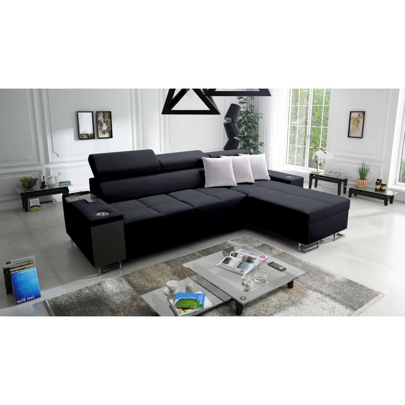 Orbix I Maxi corner sofa with a sleeping function, USB port, and bedding storage Orbix I Maxi corner sofa with a sleeping function, USB port, and bedding storage
