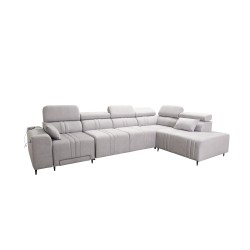 Verona XI Mix Corner Sofa with Sleeping Function in Velvet, Vena 14 - Comfort and Elegance Verona XI Mix Corner Sofa with Sleeping Function in Velvet, Vena 14 - Comfort and Elegance