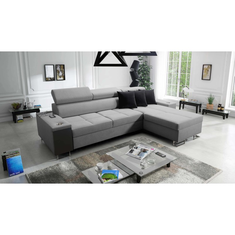 Orbix I Maxi corner sofa with a sleeping function, USB port, and bedding storage Orbix I Maxi corner sofa with a sleeping function, USB port, and bedding storage