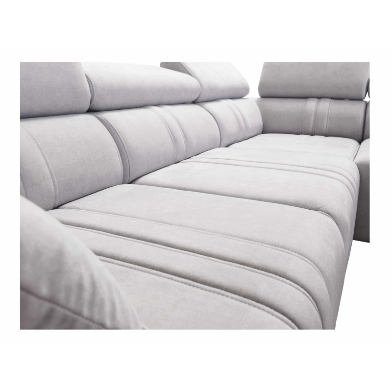 Verona XI Mix Corner Sofa with Sleeping Function in Velvet, Vena 14 - Comfort and Elegance Verona XI Mix Corner Sofa with Sleeping Function in Velvet, Vena 14 - Comfort and Elegance