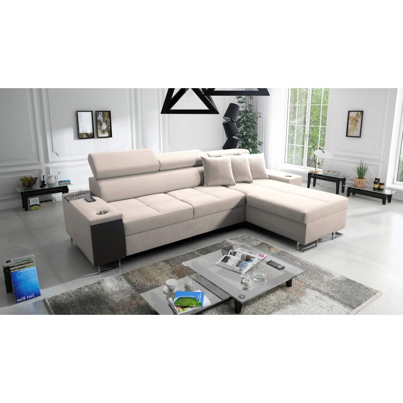 Orbix I Maxi corner sofa with a sleeping function, USB port, and bedding storage Orbix I Maxi corner sofa with a sleeping function, USB port, and bedding storage