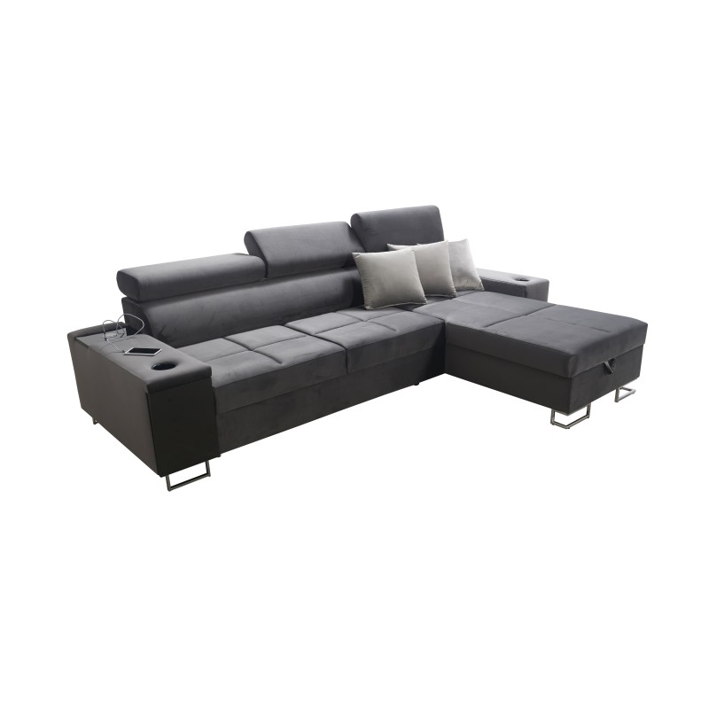 Orbix I Maxi corner sofa with a sleeping function, USB port, and bedding storage Orbix I Maxi corner sofa with a sleeping function, USB port, and bedding storage