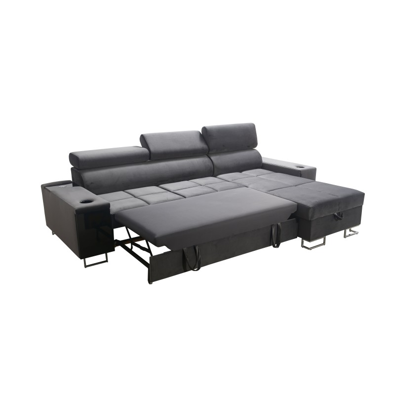 Orbix I Maxi corner sofa with a sleeping function, USB port, and bedding storage Orbix I Maxi corner sofa with a sleeping function, USB port, and bedding storage