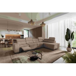 Narożnik Verona XI Mix z funkcją spania oraz funkcją relax manualna tkanina Vena 14
