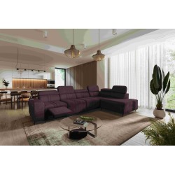 Narożnik Verona XI Mix z funkcją spania oraz funkcją relax manualna tkanina Vena 13