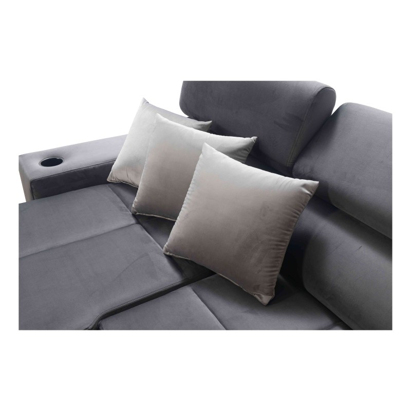 **Meta Title:** Orbix I Mini Corner Sofa with Sleeping Function, Adjustable Headrests, USB Port. **Meta Title:** Orbix I Mini Corner Sofa with Sleeping Function, Adjustable Headrests, USB Port.