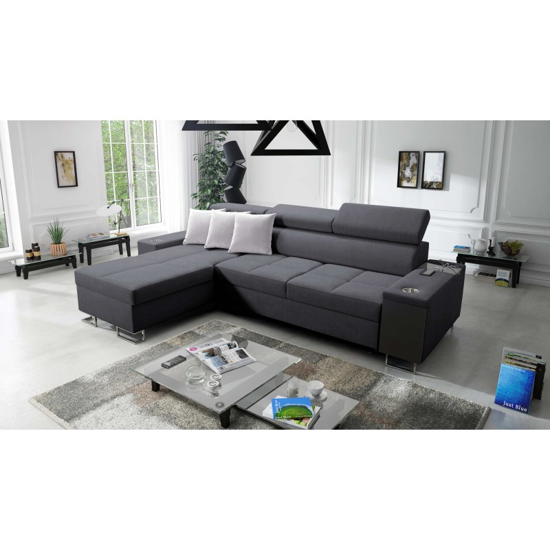 **Meta Title:** Orbix I Mini Corner Sofa with Sleeping Function, Adjustable Headrests, USB Port. **Meta Title:** Orbix I Mini Corner Sofa with Sleeping Function, Adjustable Headrests, USB Port.