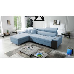 **Meta Title:** Orbix I Mini Corner Sofa with Sleeping Function, Adjustable Headrests, USB Port.