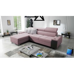 Orbix I Maxi corner sofa with a sleeping function, USB port, and bedding storage