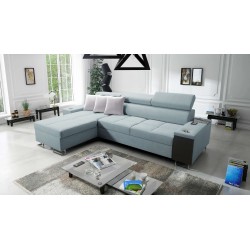 Orbix I Maxi corner sofa with a sleeping function, USB port, and bedding storage