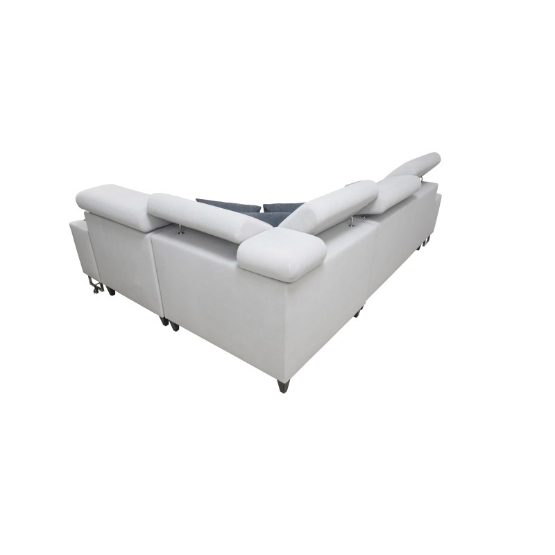Orbix II corner sofa with sleeping function, adjustable headrests, and USB port - Weave, Sawana 61 Orbix II corner sofa with sleeping function, adjustable headrests, and USB port - Weave, Sawana 61