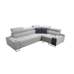 Orbix II sectional sofa with a sleeping function, adjustable headrests, and USB port - Velvet, Ultario Velvet 2955 Orbix II sectional sofa with a sleeping function, adjustable headrests, and USB port - Velvet, Ultario Velvet 2955