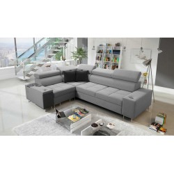 Orbix II corner sofa with sleeping function, adjustable headrests, and USB port - Weave, Sawana 21