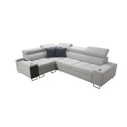 Orbix II sectional sofa with a sleeping function, adjustable headrests, and USB port - Velvet, Ultario Velvet 2955 Orbix II sectional sofa with a sleeping function, adjustable headrests, and USB port - Velvet, Ultario Velvet 2955