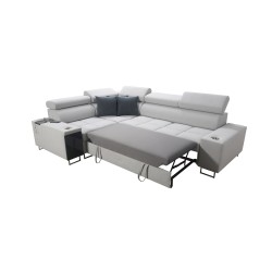 Orbix II sectional sofa with a sleeping function, adjustable headrests, and USB port - Velvet, Ultario Velvet 2955 Orbix II sectional sofa with a sleeping function, adjustable headrests, and USB port - Velvet, Ultario Velvet 2955