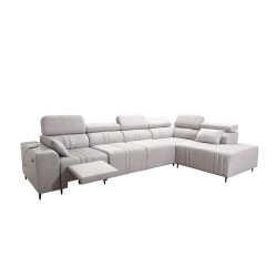 Verona XI Mix Corner Sofa with Sleeping Function in Velvet, Vena 6 - Comfort and Elegance Verona XI Mix Corner Sofa with Sleeping Function in Velvet, Vena 6 - Comfort and Elegance
