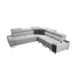 Orbix III corner sofa with sleeping function, adjustable headrests, and USB port - Spacious and comfortable Orbix III corner sofa with sleeping function, adjustable headrests, and USB port - Spacious and comfortable