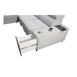 Narożnik Orbix III z funkcją spania, regulowane zagłówki,port usb oraz pojemnik na pościel tkanina Ultario Velvet 2961 Narożnik Orbix III z funkcją spania, regulowane zagłówki,port usb oraz pojemnik na pościel tkanina Ultario Velvet 2961