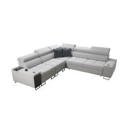 Orbix III corner sofa with sleeping function, adjustable headrests, and USB port - Spacious and comfortable Orbix III corner sofa with sleeping function, adjustable headrests, and USB port - Spacious and comfortable