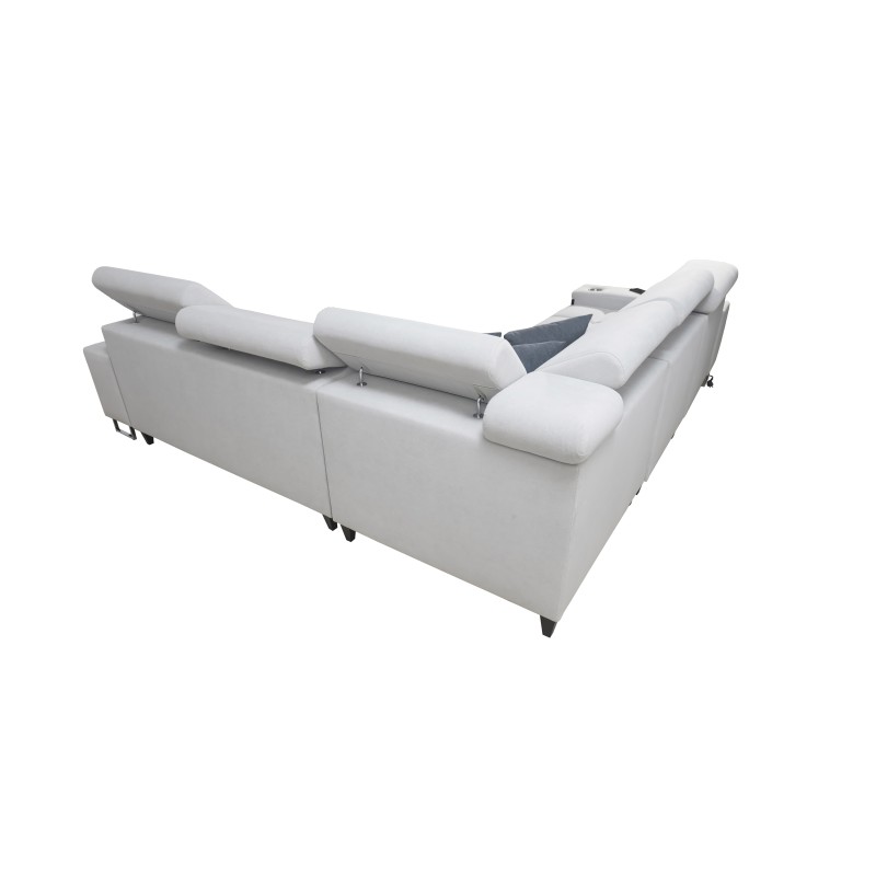 Orbix III corner sofa with sleeping function, adjustable headrests, and USB port - Spacious and comfortable Orbix III corner sofa with sleeping function, adjustable headrests, and USB port - Spacious and comfortable