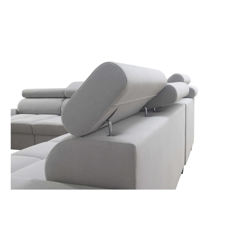 Orbix III corner sofa with sleeping function, adjustable headrests, and USB port - Spacious and comfortable Orbix III corner sofa with sleeping function, adjustable headrests, and USB port - Spacious and comfortable