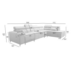 Verona XI Mix corner sofa with sleeping function in Velvet, Vena 3 - Comfort and Elegance Verona XI Mix corner sofa with sleeping function in Velvet, Vena 3 - Comfort and Elegance