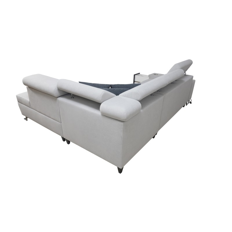 The Orbix VII corner sofa with a sleeping function in Velvet fabric, Ultario Velvet 2979 - elegance and functionality in one! The Orbix VII corner sofa with a sleeping function in Velvet fabric, Ultario Velvet 2979 - elegance and functionality in one!
