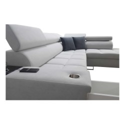 The Orbix VII corner sofa with a sleeping function in Velvet fabric, Ultario Velvet 2979 - elegance and functionality in one! The Orbix VII corner sofa with a sleeping function in Velvet fabric, Ultario Velvet 2979 - elegance and functionality in one!