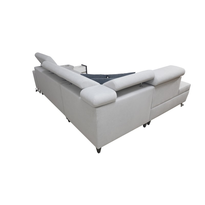 Orbix VII corner sofa with sleeping function in Velvet fabric, Ultario Velvet 2978 - elegance and functionality in one! Orbix VII corner sofa with sleeping function in Velvet fabric, Ultario Velvet 2978 - elegance and functionality in one!