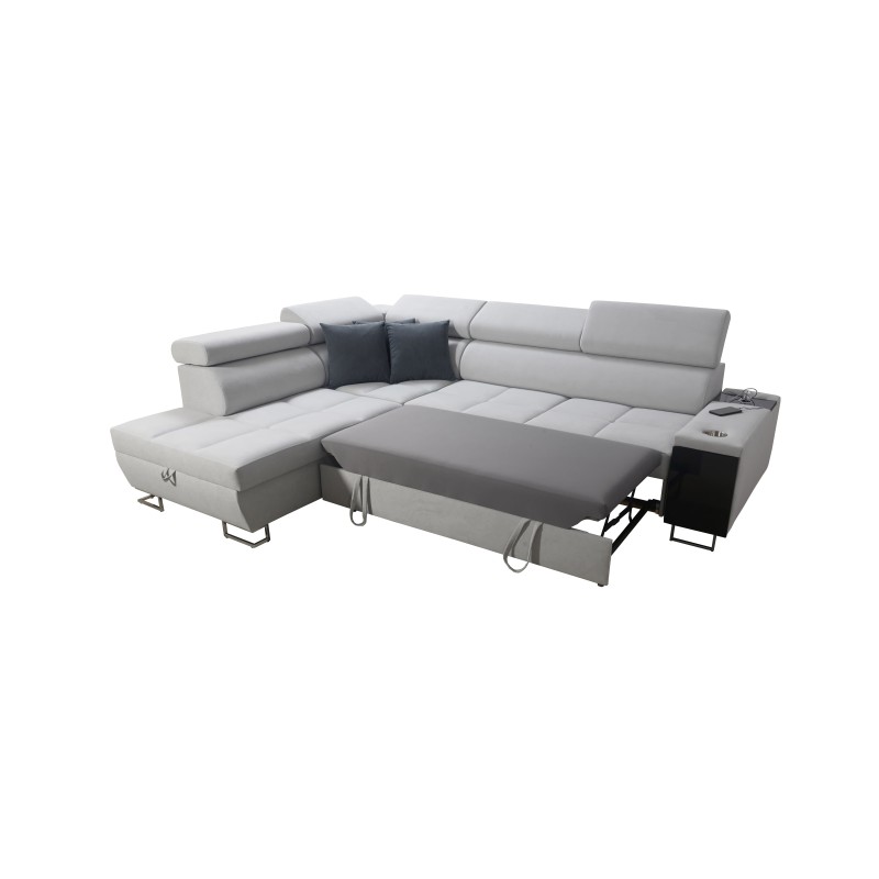 Orbix VII corner sofa with a sleeping function in Velvet fabric, Ultario Velvet 2960 - elegance and functionality in one! Orbix VII corner sofa with a sleeping function in Velvet fabric, Ultario Velvet 2960 - elegance and functionality in one!