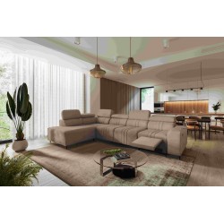 Narożnik Verona XI Mix z funkcją spania oraz funkcją relax manualna tkanina Vena 14