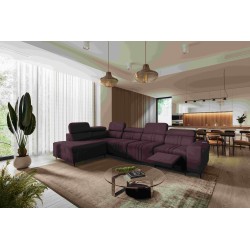 Narożnik Verona XI Mix z funkcją spania oraz funkcją relax manualna tkanina Vena 13