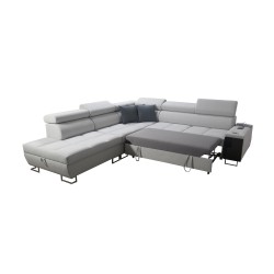 Sofá esquinero Orbix IX con función de cama, reposacabezas ajustables, puerto USB - Terciopelo, Ultario Velvet 2979 Sofá esquinero Orbix IX con función de cama, reposacabezas ajustables, puerto USB - Terciopelo, Ultario Velvet 2979