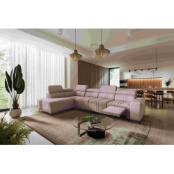 Narożnik Verona XI Mix z funkcją spania oraz funkcją relax manualna tkanina Vena 10