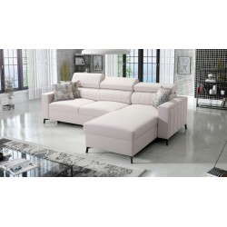 Arco I Maxi Corner Sofa with Velvet, Mono 231: style, functionality, and comfort in one