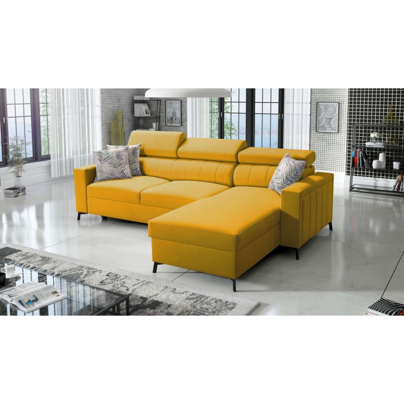 Arco I Maxi Corner Sofa with Velvet, Mono 236: style, functionality, and comfort in one Arco I Maxi Corner Sofa with Velvet, Mono 236: style, functionality, and comfort in one
