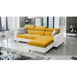 Narożnik Arco I Maxi z Velvet, Mono 236 + Ecoskóra: styl, funkcjonalność i komfort w jednym