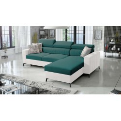 Narożnik Arco I Maxi z Velvet, Mono 238 + Ecoskóra: styl, funkcjonalność i komfort w jednym