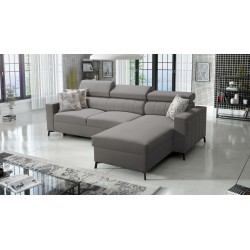 Arco I Maxi Corner Sofa with Velvet, Mono 246: style, functionality, and comfort in one
