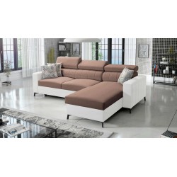 Arco I Maxi Corner Sofa with Plecionka, Sawana 25 + Eco-leather: style, functionality, and comfort in one